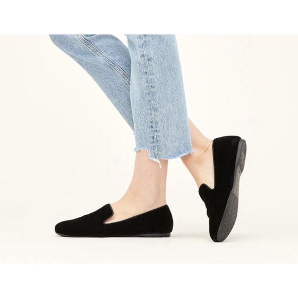 Birdies Starling Black Velvet Loafer -Size 9 Twee Capsule Classic Holiday Office - Picture 4 of 13